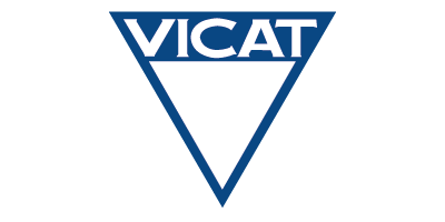 Logo marque matériaux de construction Vicat